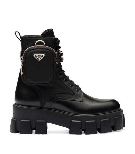 monolith prada boots black|Prada monolith boots women's.